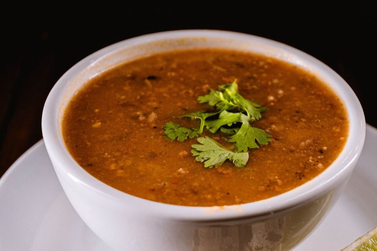 Lebanese Ramadan Lentil Soup — A warming, golden lentil soup with cumin, coriander, and a final squeeze of lemon