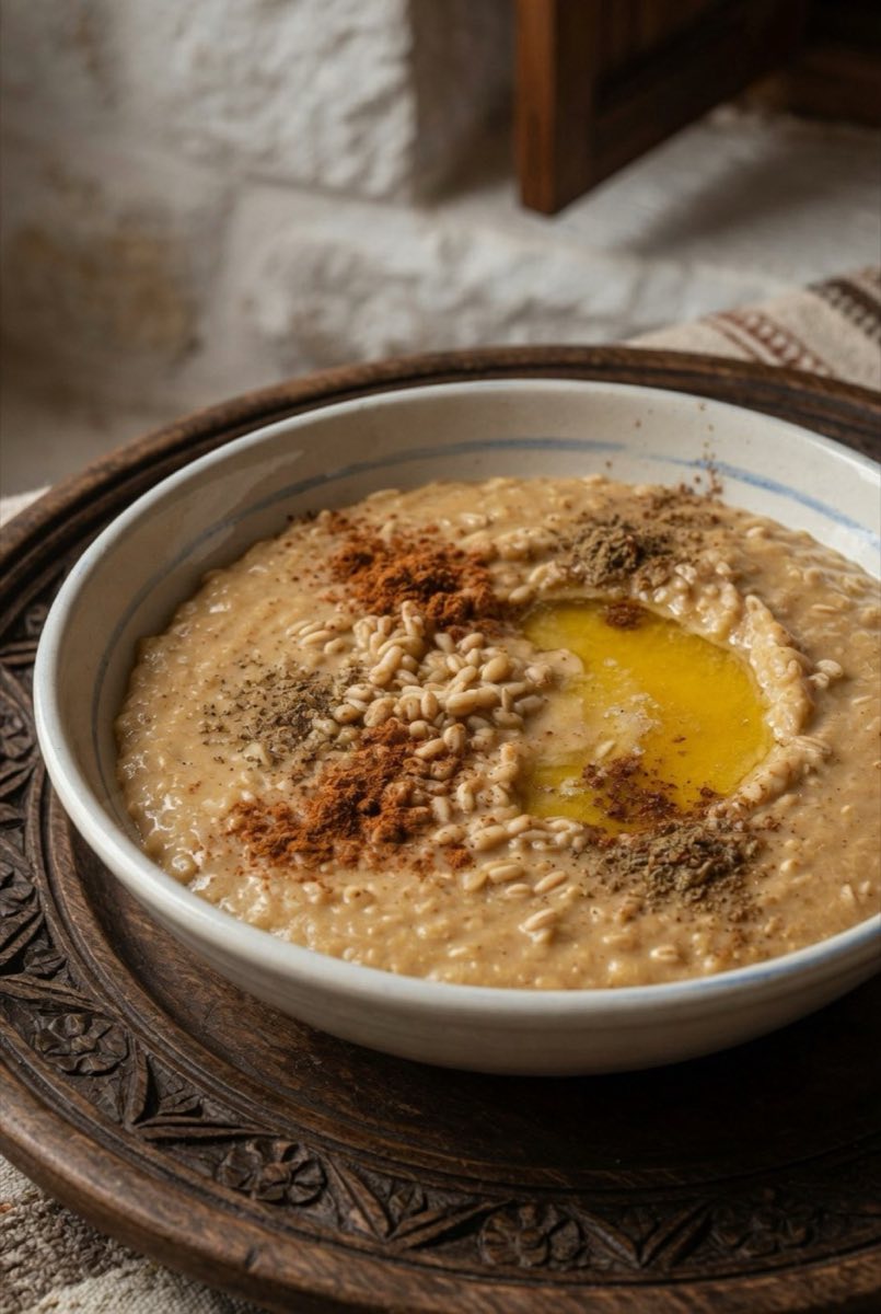 Harissa — Lebanese Wheat and Lamb Porridge — Whole wheat berries and lamb shoulder cooked for hours until they dissolve into a thick, silky porridge