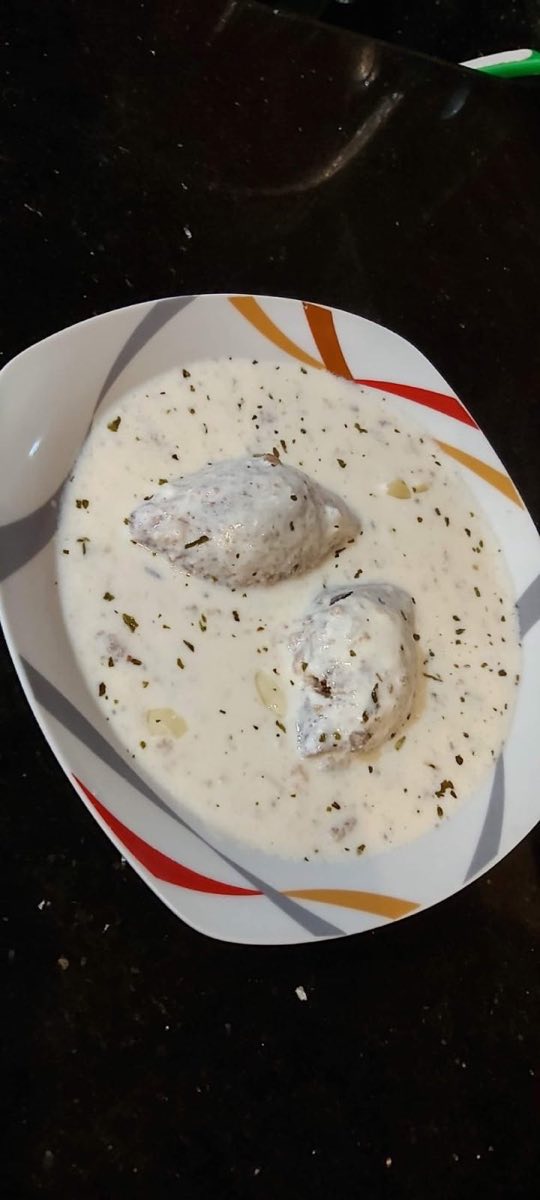 Bekaa Yogurt Kibbeh — Poached kibbeh balls simmered in a sauce of Bekaa sheep's milk yogurt