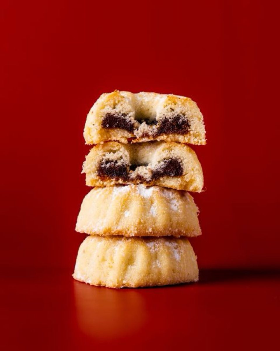 Maamoul — Buttery semolina shortbread cookies filled with spiced date paste