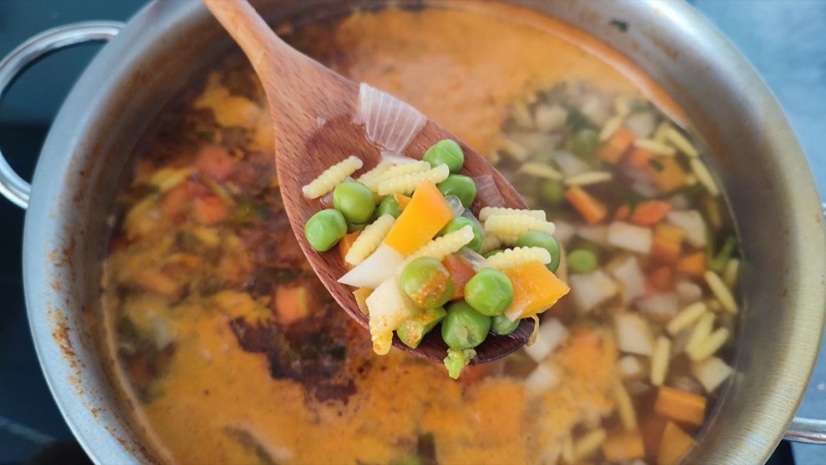 Shorbat al Khodra — A bright, restorative Lebanese vegetable soup lifted with fresh lemon and coriander