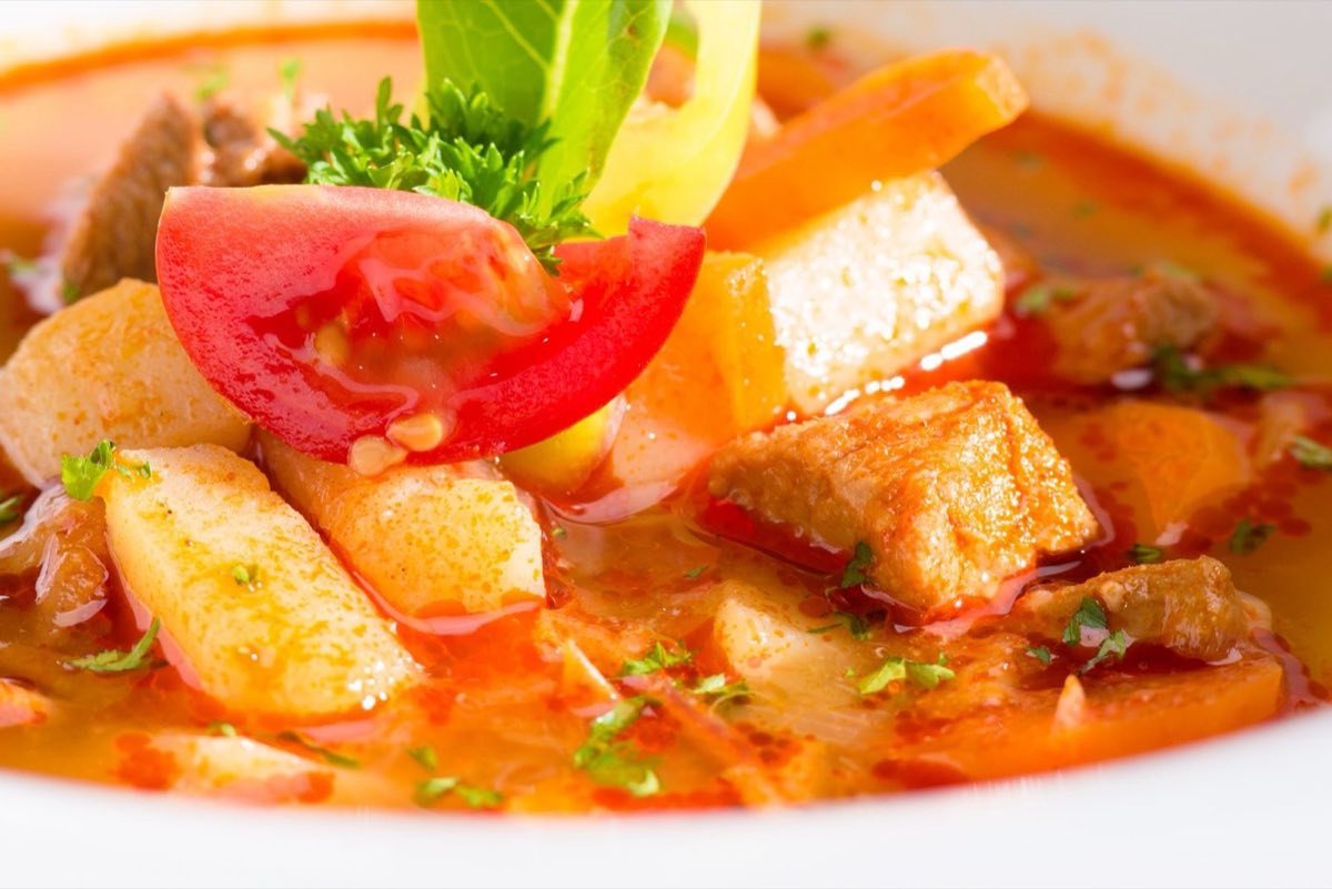 Yakhnet Khodra bil Lahm — Mixed Vegetable Stew with Lamb — Lamb shoulder slow-braised with a generous tumble of seasonal vegetables