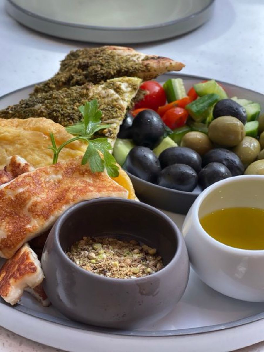 Zeit wa Zaatar — The simplest and most iconic Lebanese condiment: dried mountain thyme blended with sesame and sumac, mixed